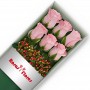 Caja de Rosas Rosadas 6 Rosas