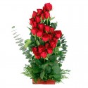 Cesta con Rosas Rojas Ascendente