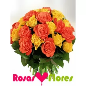 Ramo de Rosas Naranjas