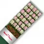 Caja de Rosas Color Mix Rosado Blanco 30 Rosas
