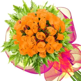 RAMO CON 36 ROSAS DAMASCO