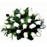 Ovalo de Condolencias 25 Rosas Blancas