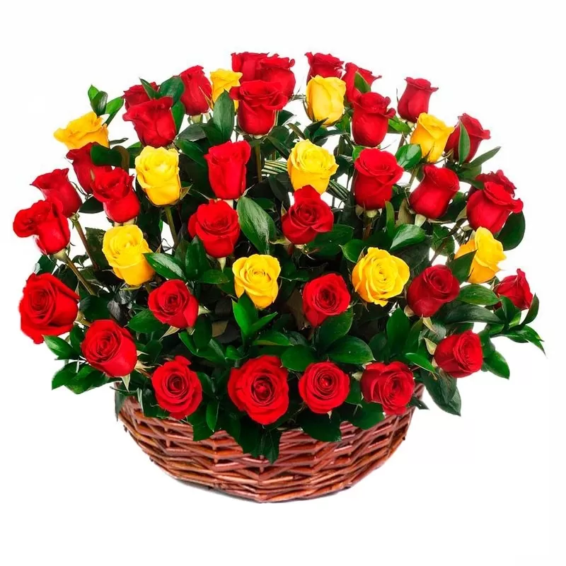 RAMO CON 4 ROSAS ROSADAS