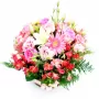 RAMO CON 6 ROSAS ROSADAS