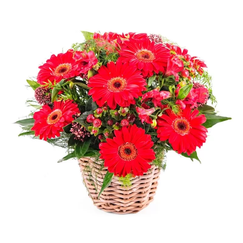 RAMO CON 10 ROSAS ROSADAS