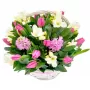 Cesta de 10 Tulipanes y Flores Mix