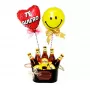 Cubeta con 5 Cervezas Kross Golden 330 cc y 2 Globos