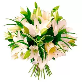 Ramo para Condolencias Liliums Blancos