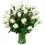 Florero de 30 Rosas Blancas para Condolencias