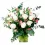 Florero de 12 Rosas Blancas y Astromelias