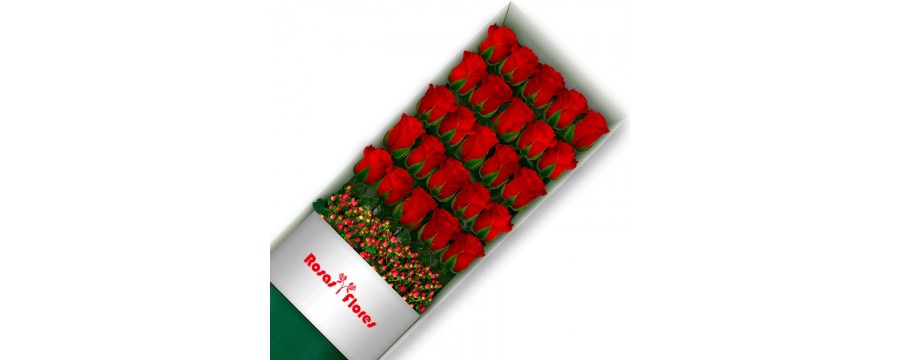 Cajas de Rosas Rojas